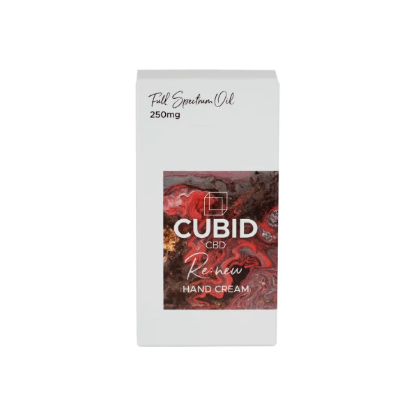 packaging of CBD hand cream from CUBID CBD