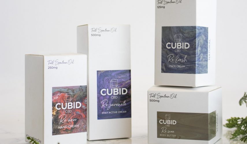 CBD skincare range from CUBID CBD