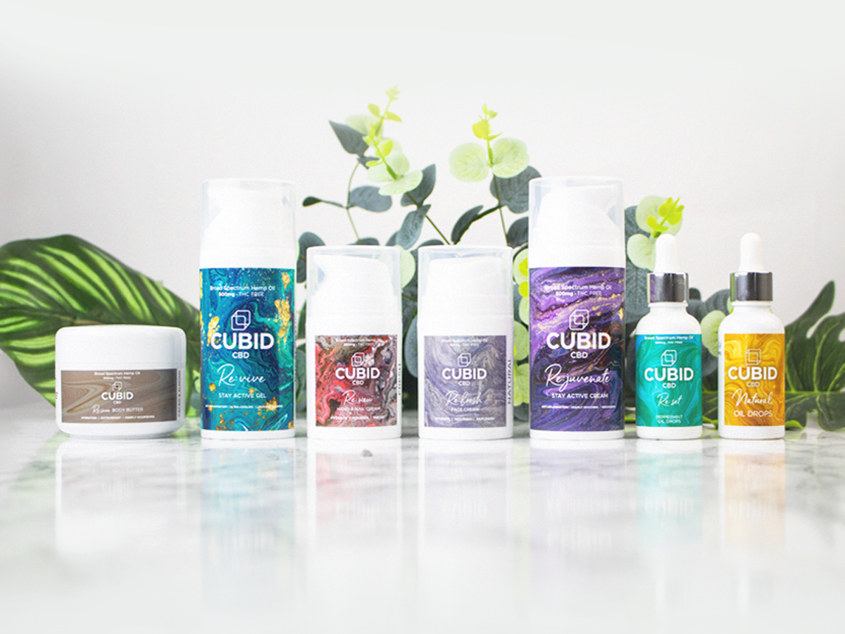 CUBID CBD skincare and oil drops